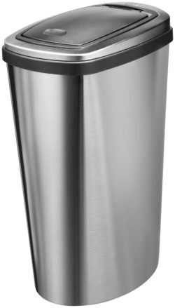 Addis - 40 Litre Press Top Bin - Stainless Steel